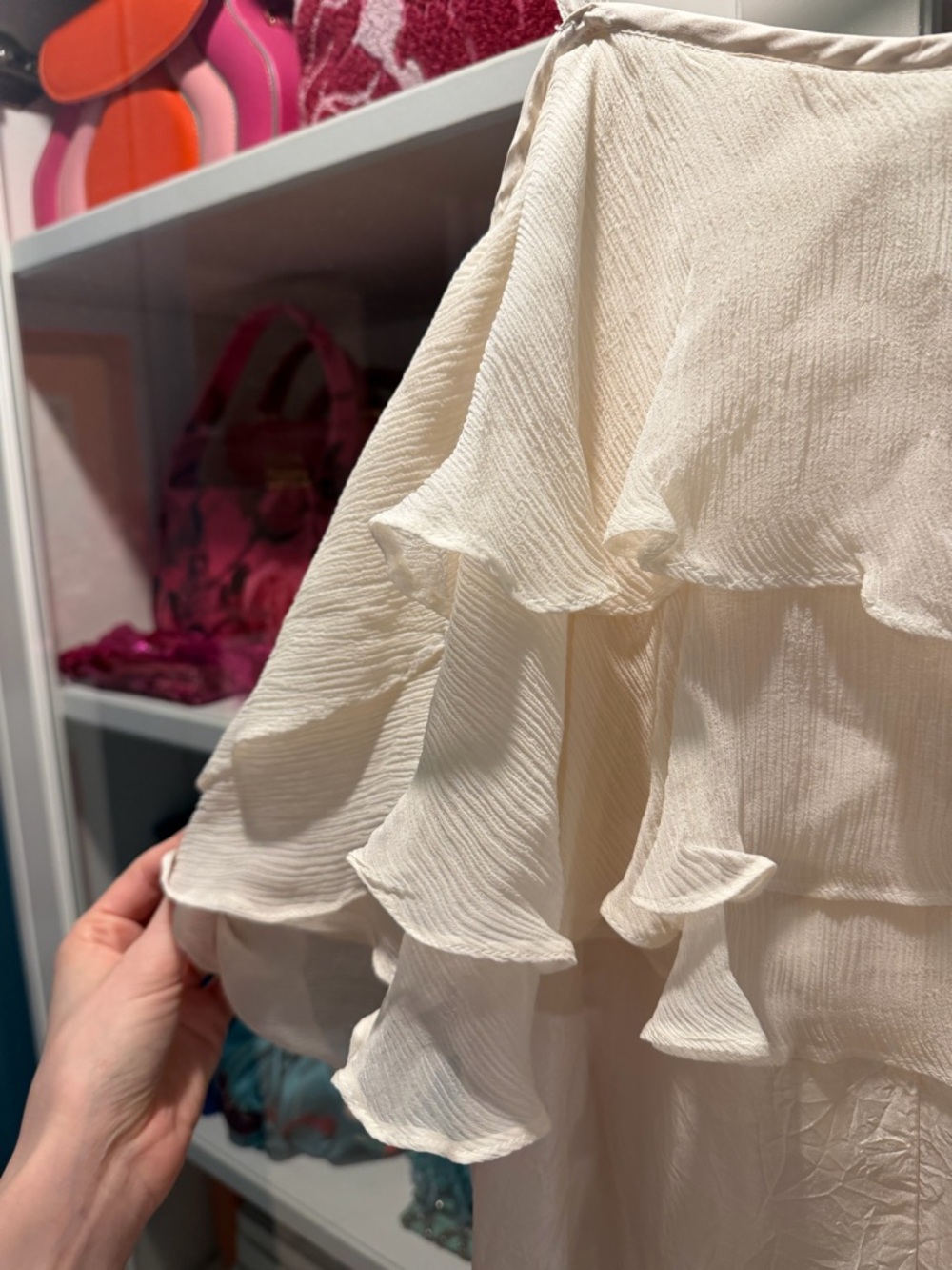 Calypso St Barth silk maxi dress with ruffles - Picture 3 of 5